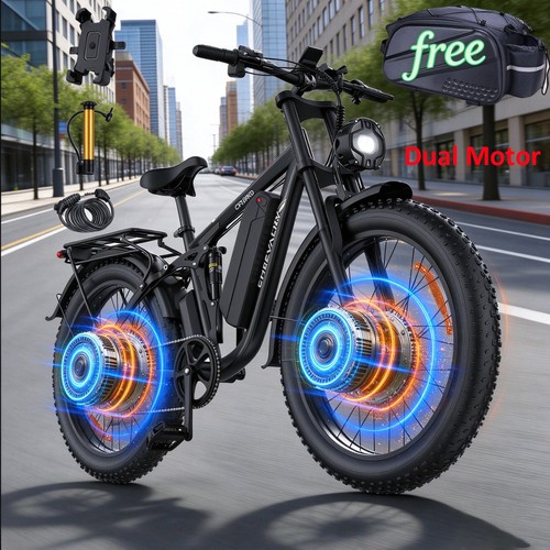 Electric bike adult dual - 26",